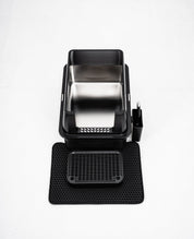 Stainless Steel Enclosed Litter Box - With Detachable Lid