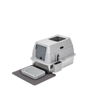 Stainless Steel Enclosed Litter Box - With Detachable Lid