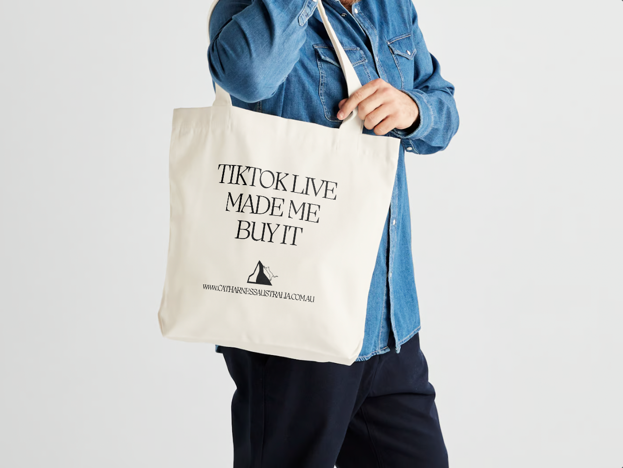 "TikTok Live Made Me Buy It" Tote Bag
