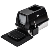 Stainless Steel Enclosed Litter Box - With Detachable Lid