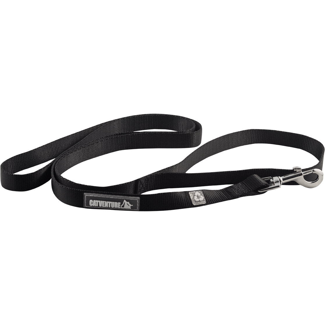 Black Catventure Cat Leash - 100% Recycled Plastic Bottles 1.5m