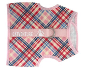 Princess Honeybelle X Catventure Cat Harness - Pink Tartan