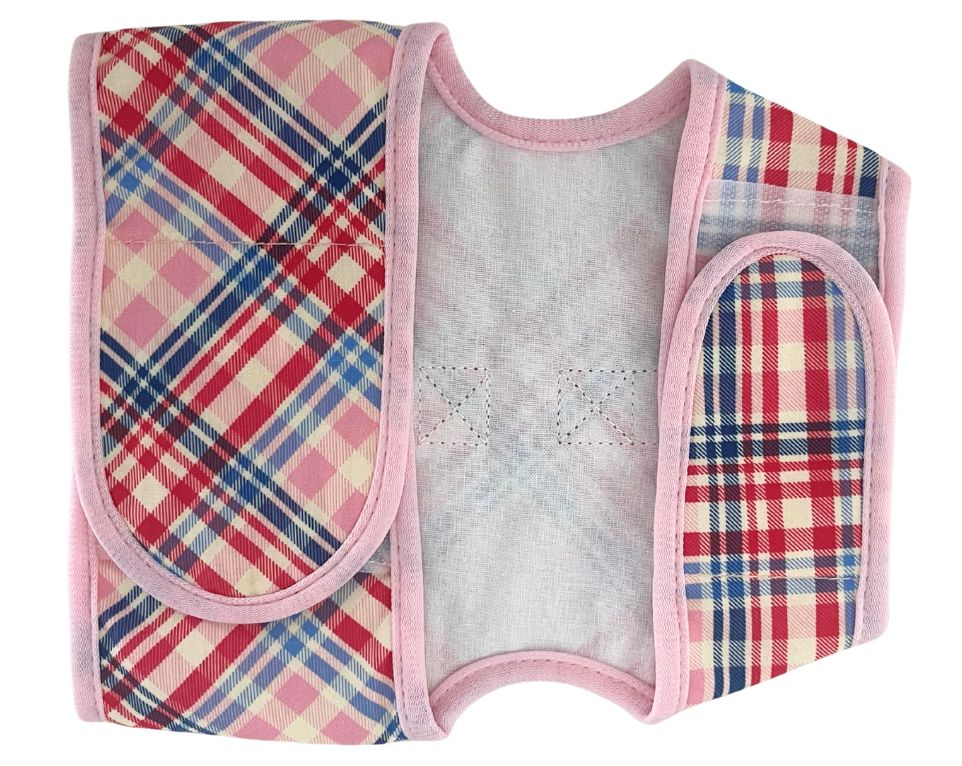 Princess Honeybelle X Catventure Cat Harness - Pink Tartan