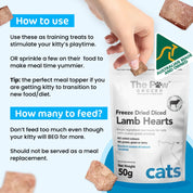 The Paw Grocer Freeze-Dried Diced Lamb Hearts