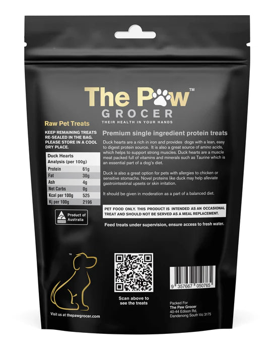 The Paw Grocer Freeze-Dried Duck Hearts