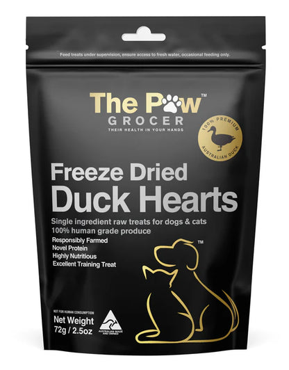 The Paw Grocer Freeze-Dried Duck Hearts