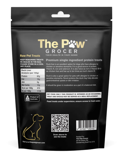 The Paw Grocer Freeze-Dried Duck Liver