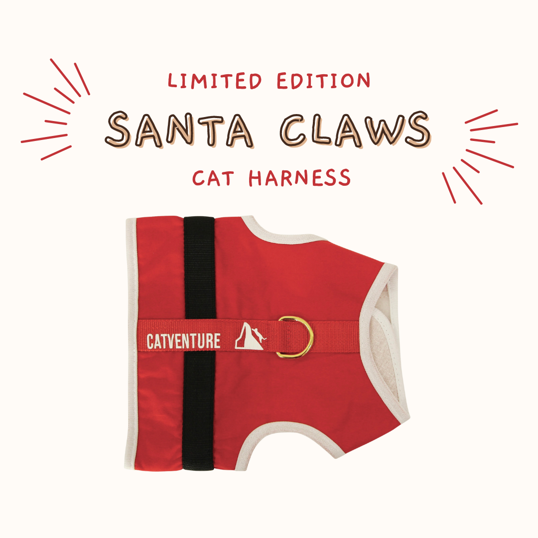 The 'Santa Claws' Christmas Catventure Escape Proof Cat Harness (Limited Edition)